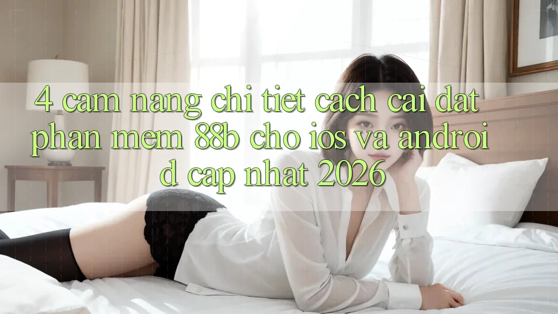 4. Cẩm nang Chi Tiết Cách Cài đặt Phần mềm 88b Cho iOS và Android (Cập Nhật 2026) 4. Cẩm nang Chi Tiết Cách Cài đặt Phần mềm 88b Cho iOS và Android (Cập Nhật 2026)