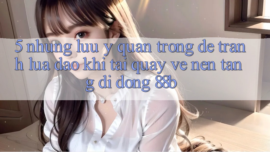 5. Những Lưu Ý Quan Trọng Để Tránh Lừa Đảo Khi Tải quay về Nền tảng di động 88b 5. Những Lưu Ý Quan Trọng Để Tránh Lừa Đảo Khi Tải quay về Nền tảng di động 88b