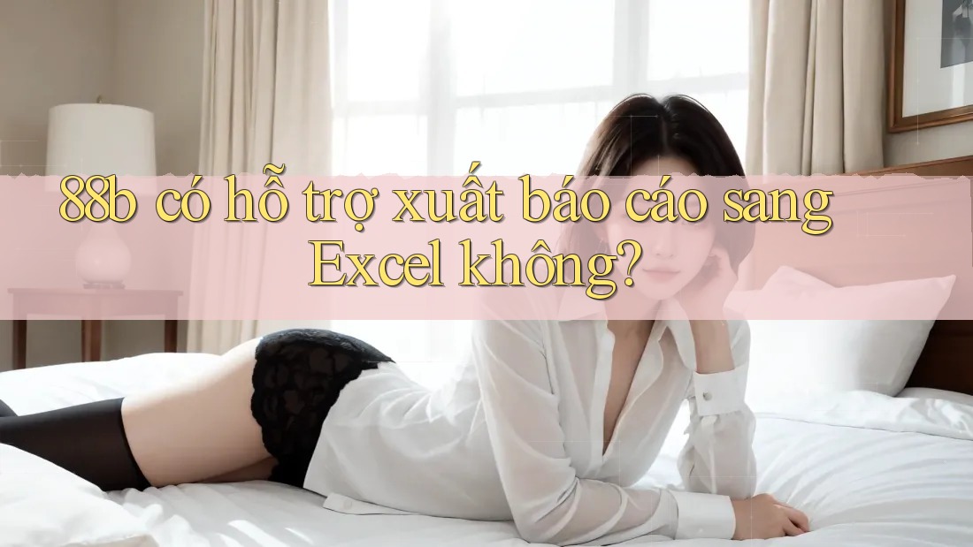 88b có hỗ trợ xuất báo cáo sang Excel không? 88b có hỗ trợ xuất báo cáo sang Excel không?