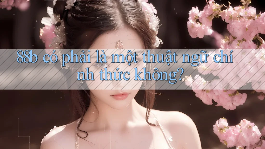 88b có phải là một thuật ngữ chính thức không? 88b có phải là một thuật ngữ chính thức không?