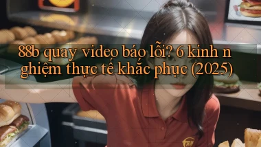 88b quay video báo lỗi 6 kinh nghiệm thực tế khắc phục (2025)