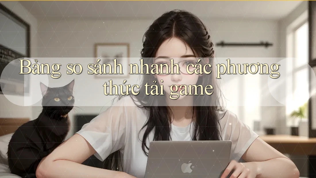 Bảng so sánh nhanh các phương thức tải game Bảng so sánh nhanh các phương thức tải game