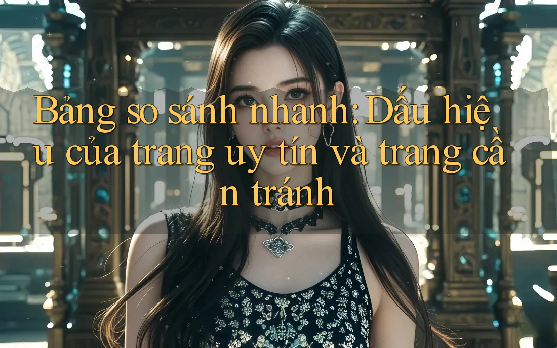 Bảng so sánh nhanh: Dấu hiệu của trang uy tín và trang cần tránh