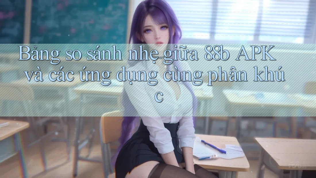 Bảng so sánh nhẹ giữa 88b APK và các ứng dụng cùng phân khúc Bảng so sánh nhẹ giữa 88b APK và các ứng dụng cùng phân khúc