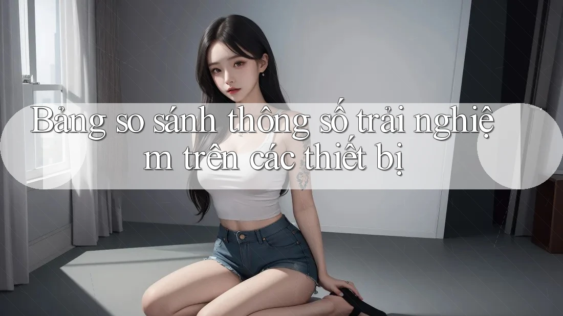 Bảng so sánh thông số trải nghiệm trên các thiết bị Bảng so sánh thông số trải nghiệm trên các thiết bị