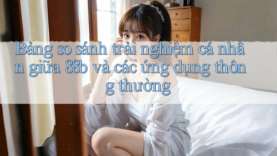 Bảng so sánh trải nghiệm cá nhân giữa 88b và các ứng dụng thông thường Bảng so sánh trải nghiệm cá nhân giữa 88b và các ứng dụng thông thường