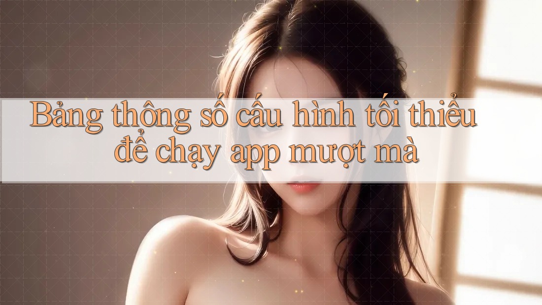 Bảng thông số cấu hình tối thiểu để chạy app mượt mà Bảng thông số cấu hình tối thiểu để chạy app mượt mà
