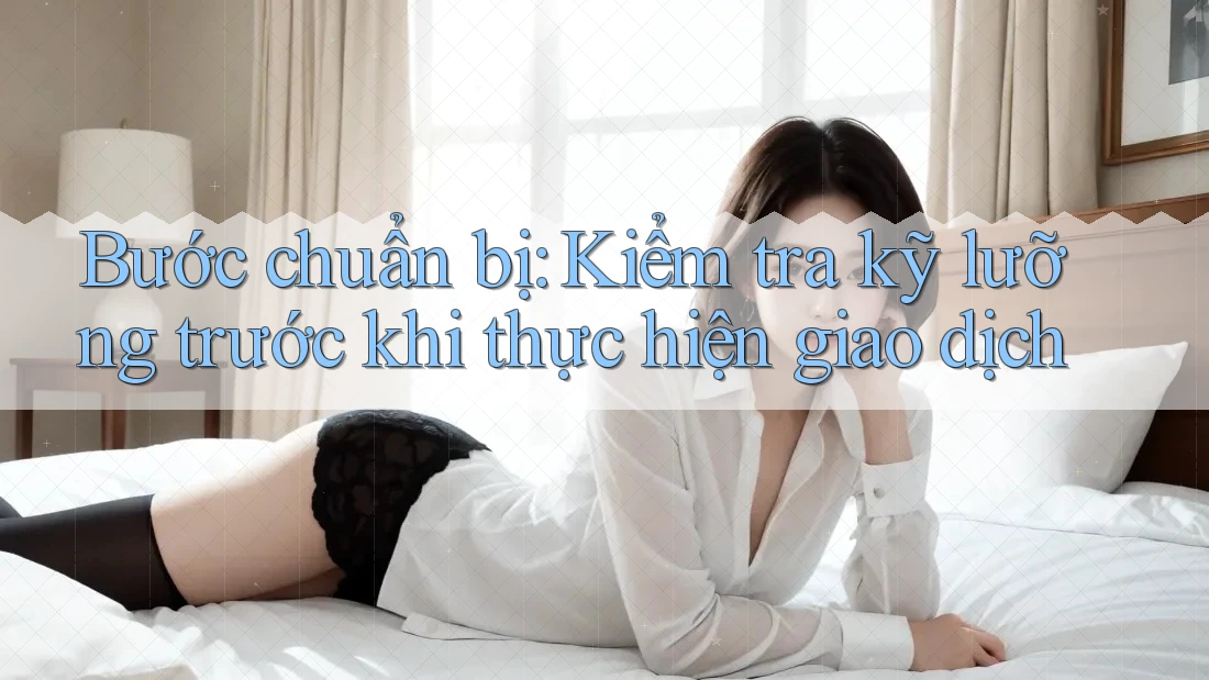 Bước chuẩn bị: Kiểm tra kỹ lưỡng trước khi thực hiện giao dịch Bước chuẩn bị: Kiểm tra kỹ lưỡng trước khi thực hiện giao dịch