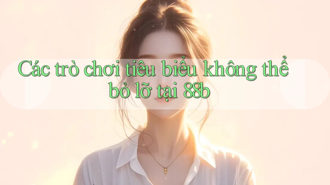 Các trò chơi tiêu biểu không thể bỏ lỡ tại 88b Các trò chơi tiêu biểu không thể bỏ lỡ tại 88b