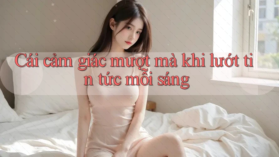 Cái cảm giác mượt mà khi lướt tin tức mỗi sáng Cái cảm giác mượt mà khi lướt tin tức mỗi sáng