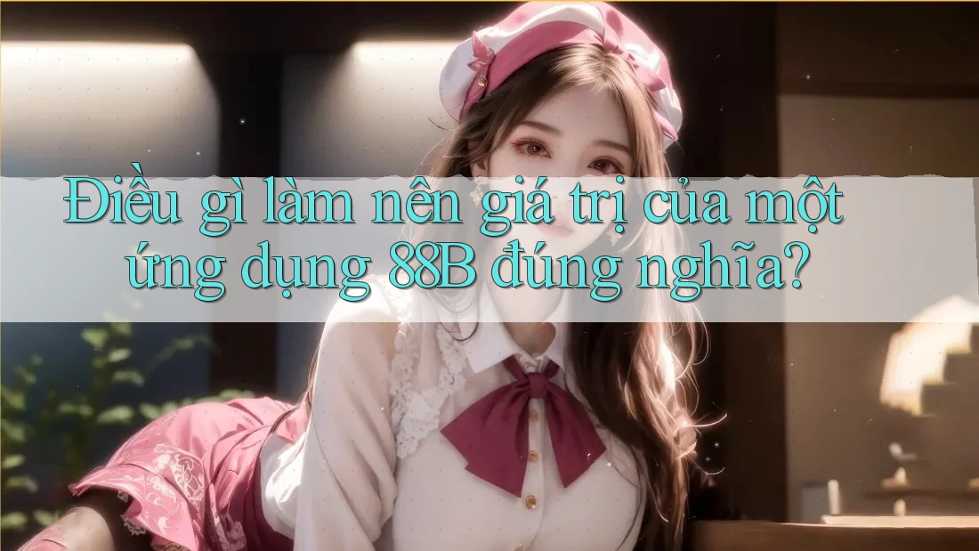 Điều gì làm nên giá trị của một ứng dụng 88B đúng nghĩa? Điều gì làm nên giá trị của một ứng dụng 88B đúng nghĩa?