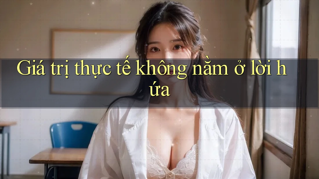 Giá trị thực tế không nằm ở lời hứa Giá trị thực tế không nằm ở lời hứa