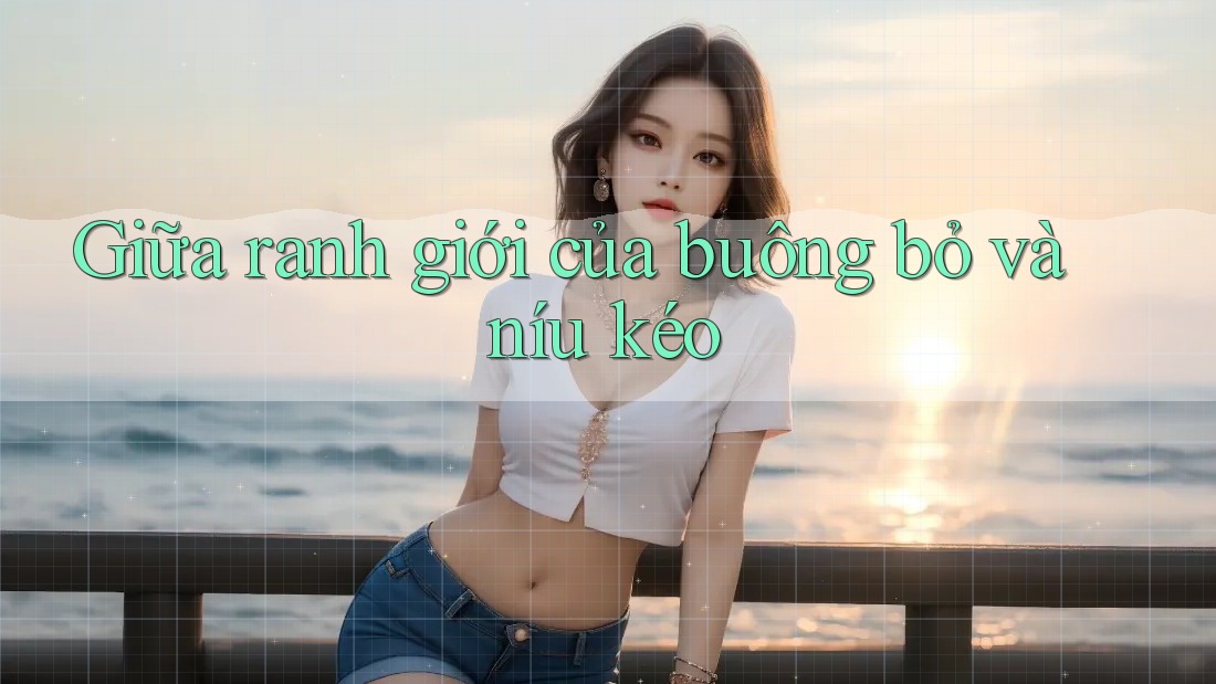 Giữa ranh giới của buông bỏ và níu kéo Giữa ranh giới của buông bỏ và níu kéo