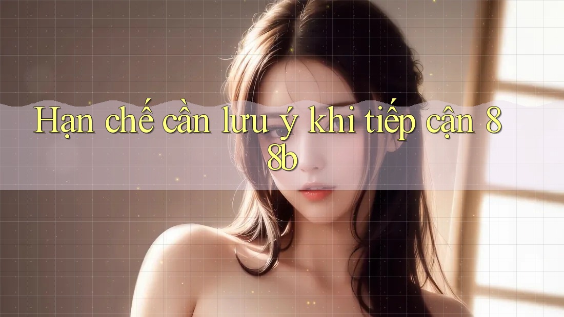 Hạn chế cần lưu ý khi tiếp cận 88b Hạn chế cần lưu ý khi tiếp cận 88b
