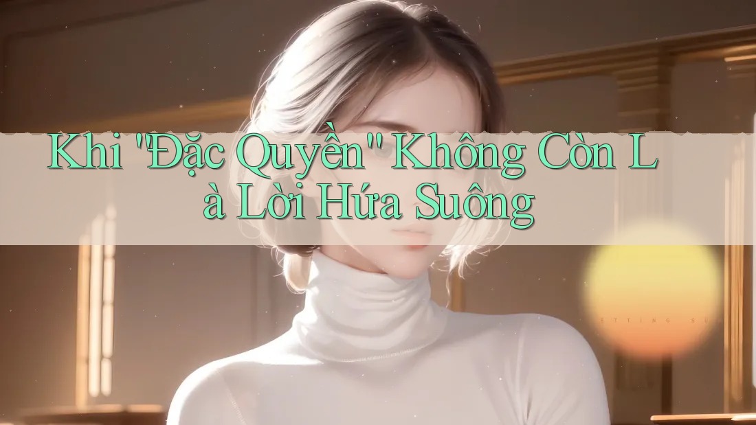 Khi “Đặc Quyền” Không Còn Là Lời Hứa Suông Khi “Đặc Quyền” Không Còn Là Lời Hứa Suông