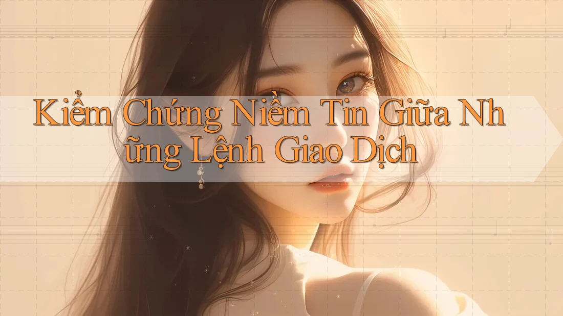Kiểm Chứng Niềm Tin Giữa Những Lệnh Giao Dịch Kiểm Chứng Niềm Tin Giữa Những Lệnh Giao Dịch