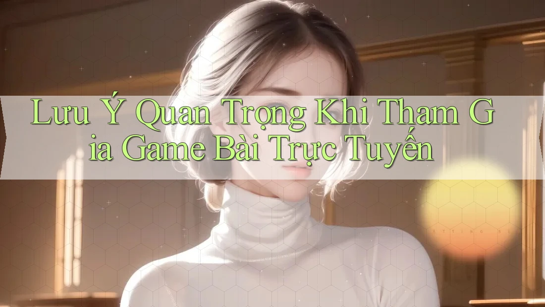 Lưu Ý Quan Trọng Khi Tham Gia Game Bài Trực Tuyến Lưu Ý Quan Trọng Khi Tham Gia Game Bài Trực Tuyến
