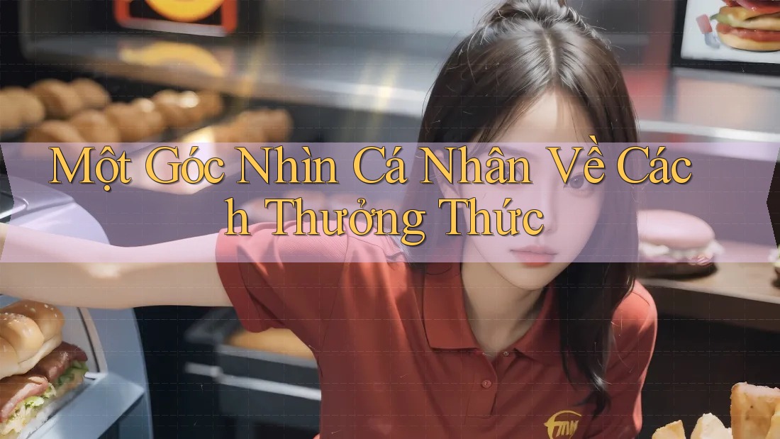Một Góc Nhìn Cá Nhân Về Cách Thưởng Thức Một Góc Nhìn Cá Nhân Về Cách Thưởng Thức