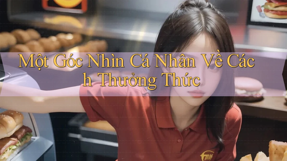 Một Góc Nhìn Cá Nhân Về Cách Thưởng Thức Một Góc Nhìn Cá Nhân Về Cách Thưởng Thức