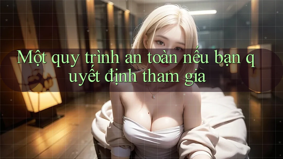 Một quy trình an toàn nếu bạn quyết định tham gia Một quy trình an toàn nếu bạn quyết định tham gia