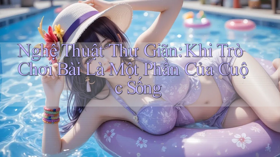 Nghệ Thuật Thư Giãn: Khi Trò Chơi Bài Là Một Phần Của Cuộc Sống Nghệ Thuật Thư Giãn: Khi Trò Chơi Bài Là Một Phần Của Cuộc Sống