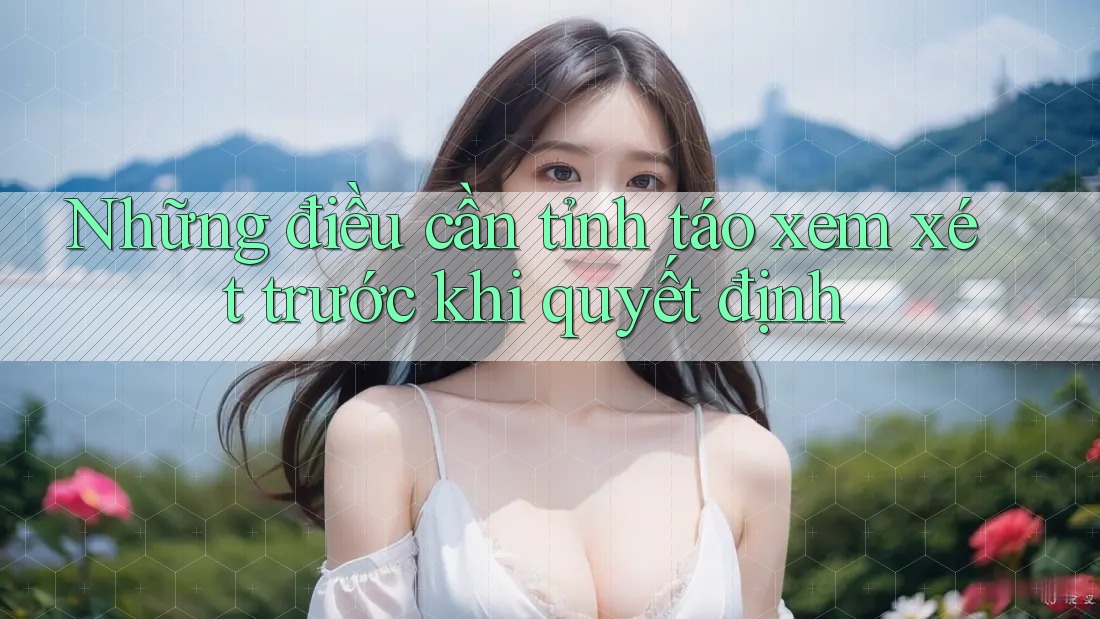 Những điều cần tỉnh táo xem xét trước khi quyết định Những điều cần tỉnh táo xem xét trước khi quyết định