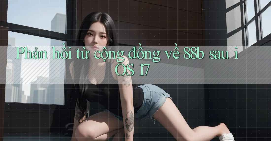 Phản hồi từ cộng đồng về 88b sau iOS 17 Phản hồi từ cộng đồng về 88b sau iOS 17