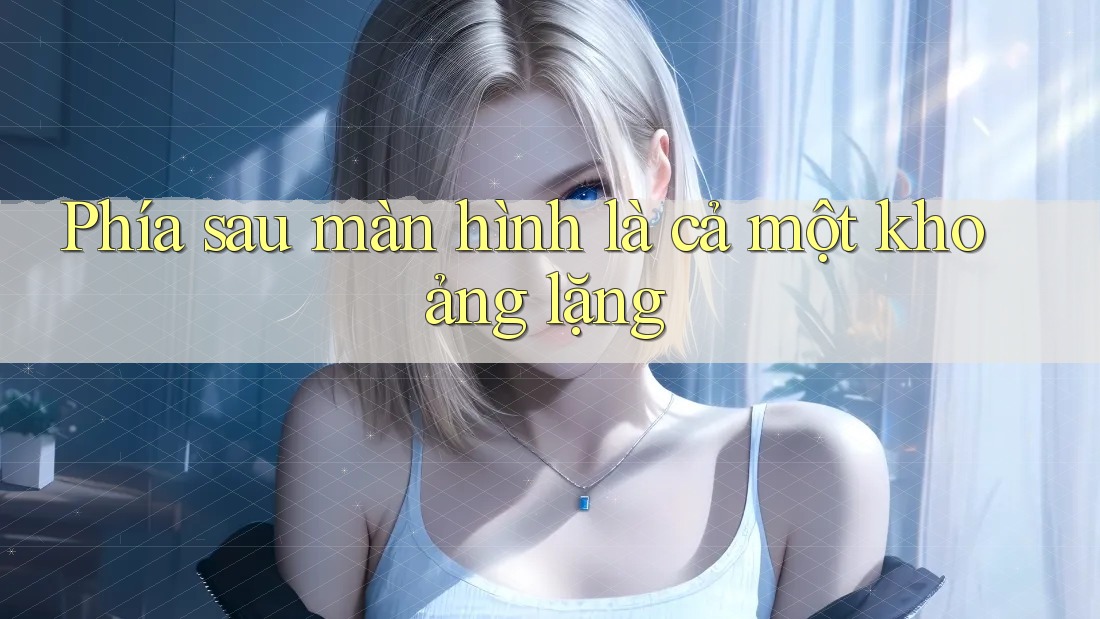 Phía sau màn hình là cả một khoảng lặng Phía sau màn hình là cả một khoảng lặng