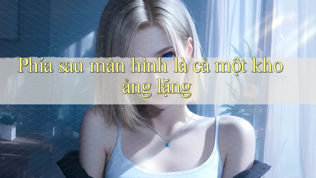Phía sau màn hình là cả một khoảng lặng Phía sau màn hình là cả một khoảng lặng