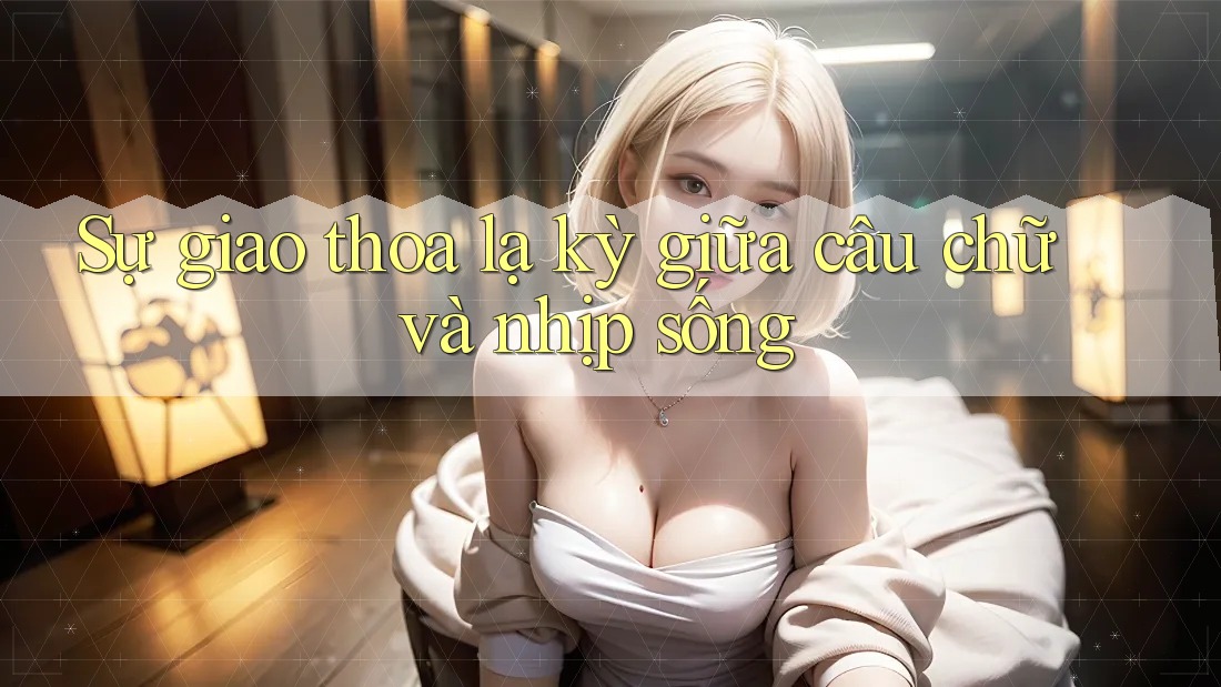 Sự giao thoa lạ kỳ giữa câu chữ và nhịp sống Sự giao thoa lạ kỳ giữa câu chữ và nhịp sống