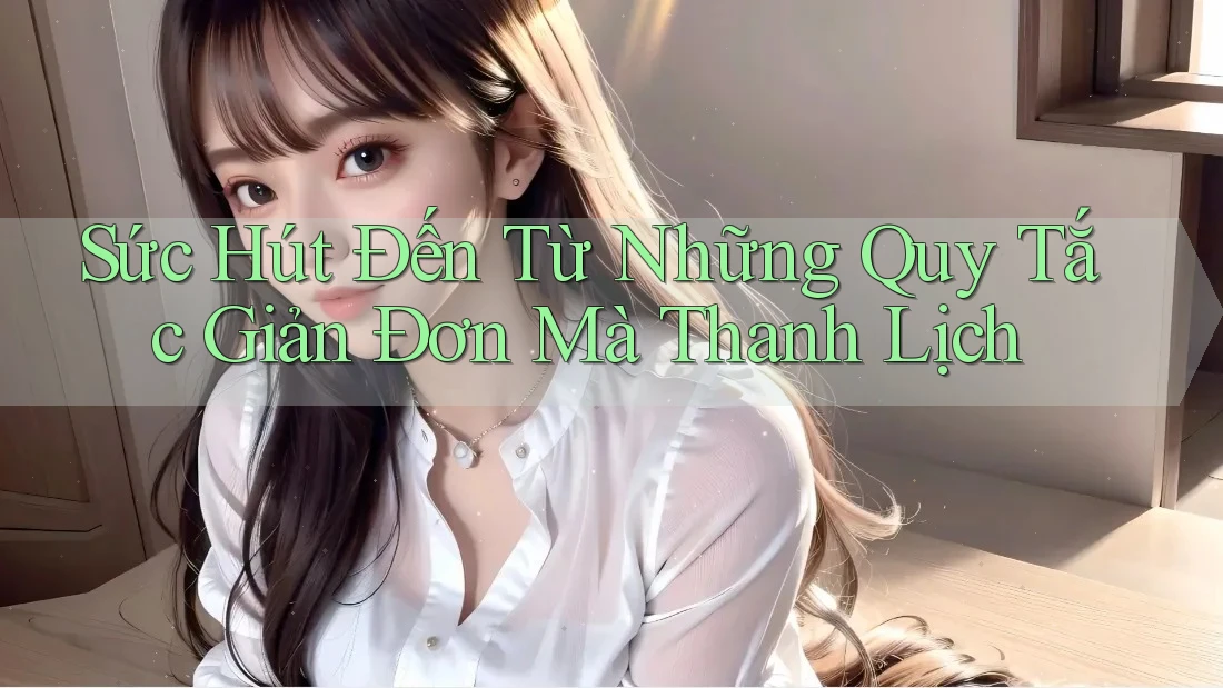 Sức Hút Đến Từ Những Quy Tắc Giản Đơn Mà Thanh Lịch Sức Hút Đến Từ Những Quy Tắc Giản Đơn Mà Thanh Lịch