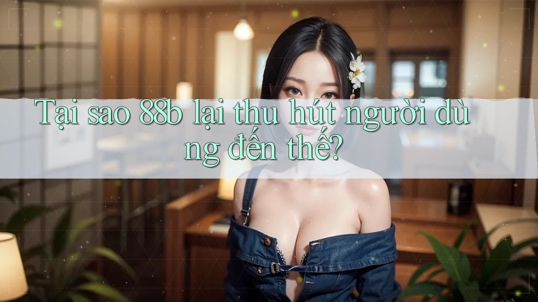 Tại sao 88b lại thu hút người dùng đến thế? Tại sao 88b lại thu hút người dùng đến thế?