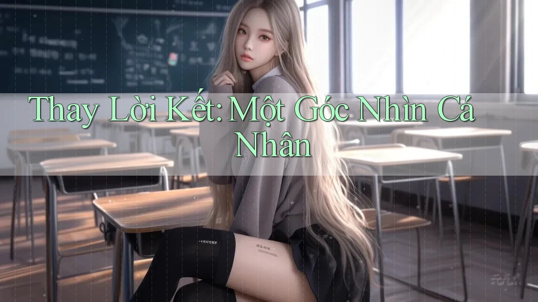 Thay Lời Kết: Một Góc Nhìn Cá Nhân Thay Lời Kết: Một Góc Nhìn Cá Nhân