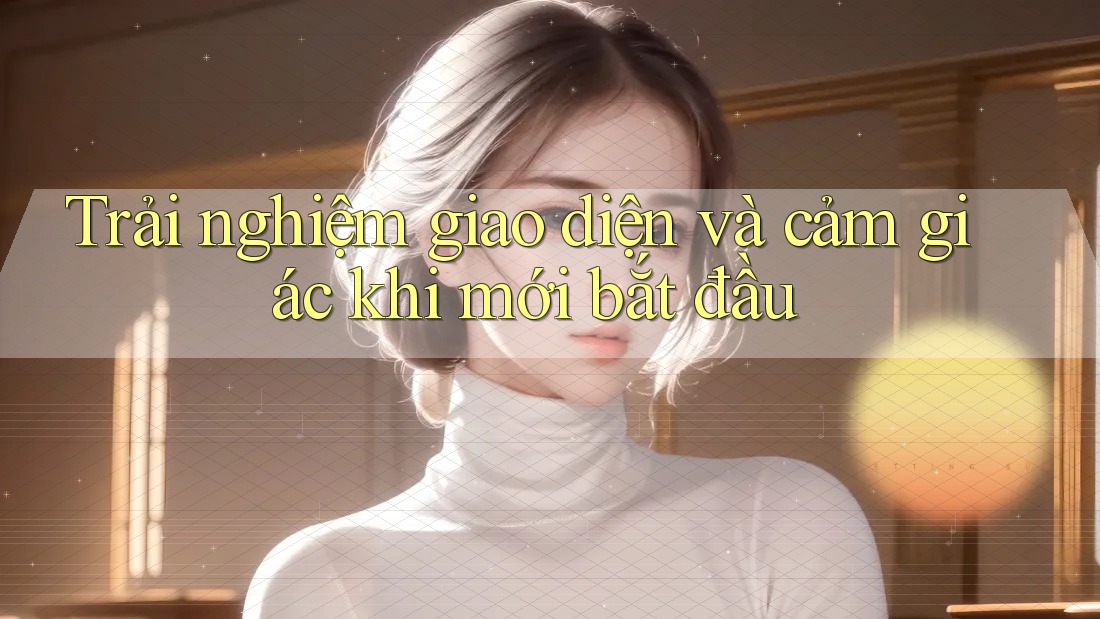 Trải nghiệm giao diện và cảm giác khi mới bắt đầu Trải nghiệm giao diện và cảm giác khi mới bắt đầu
