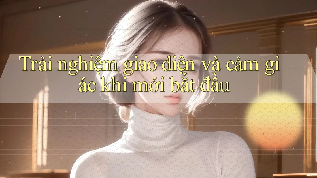 Trải nghiệm giao diện và cảm giác khi mới bắt đầu Trải nghiệm giao diện và cảm giác khi mới bắt đầu