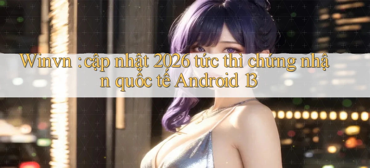 Winvn cập nhật 2026 tức thì chứng nhận quốc tế Android 13